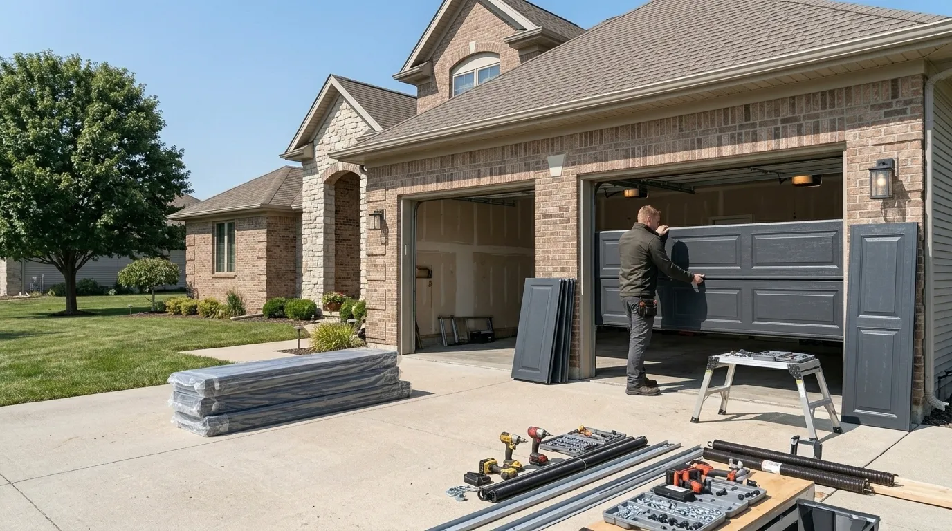 New Garage Door Installation, Warrenville IL in Naperville